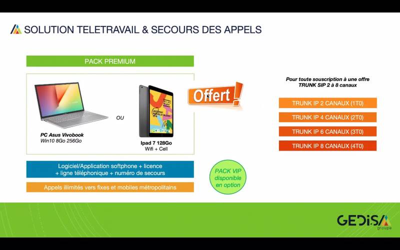 1 ipad 7 ou 1 PC ASUS offert par GEDIS GROUP LYON RHONE ALPES