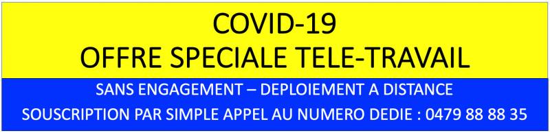 GEDIS TELECOM souhaite vous accompagner en cette période difficile avec une offre spéciale COVID-19 de télétravail